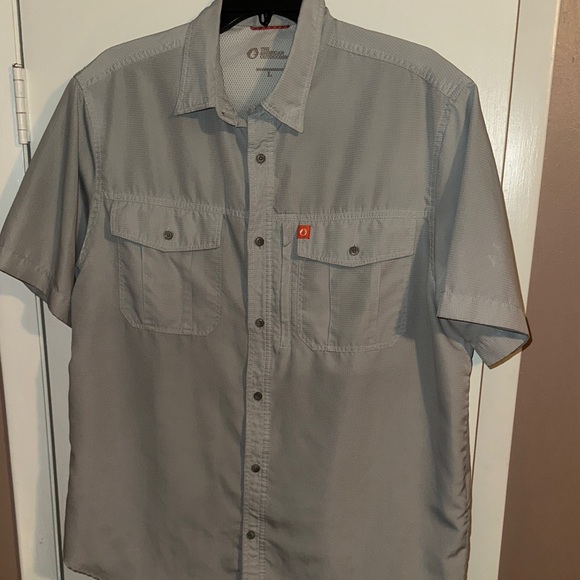 Men's Casual Light Gray Button Down Shirt - Picture 1 of 3